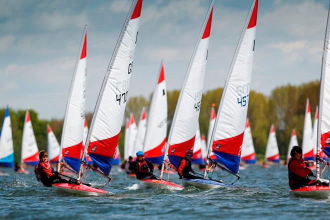 Topper fleet at the 2012 RYA Eric Twiname Championship ©  Paul Wyeth / RYA http://www.rya.org.uk